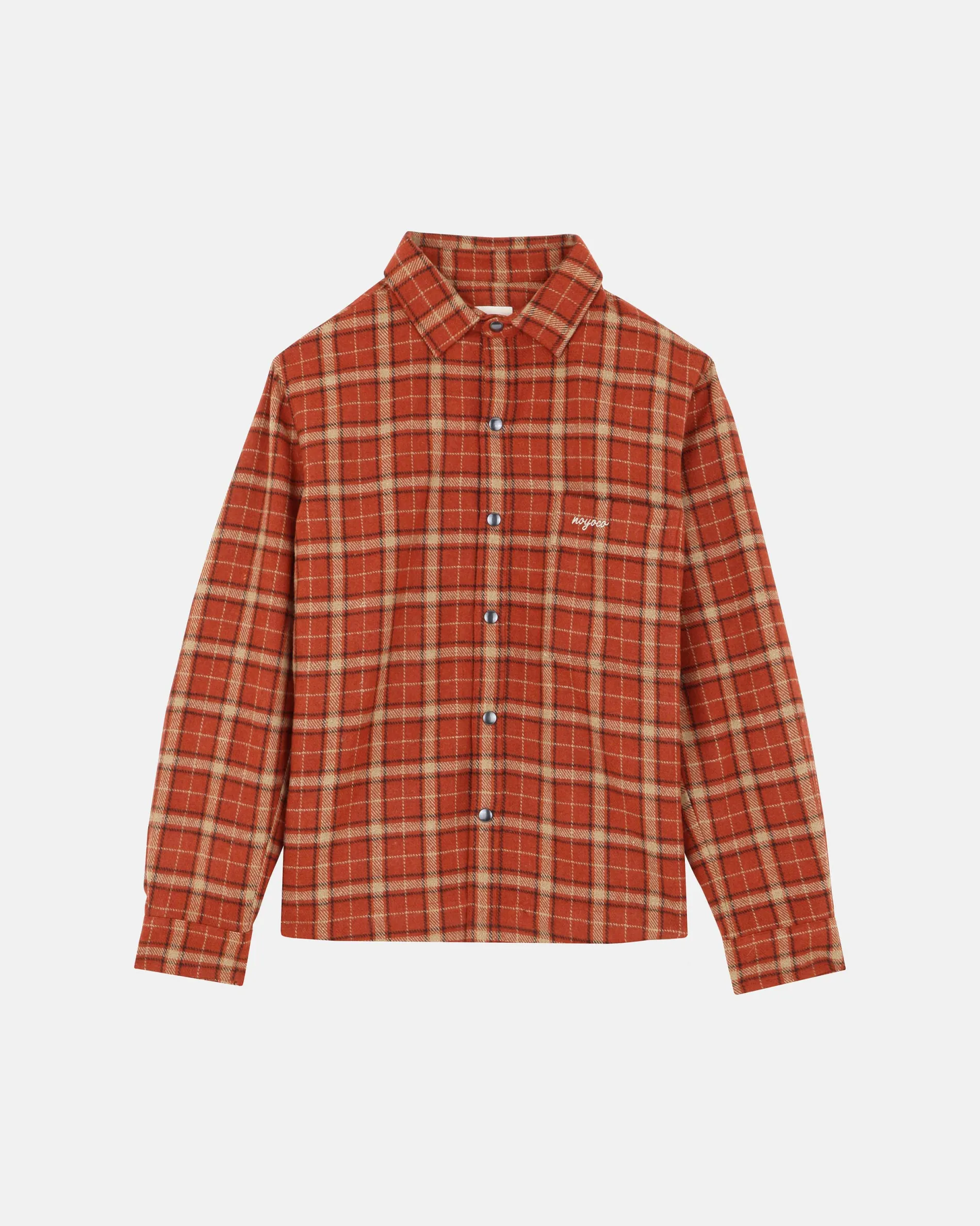 Femme NOYOCO Chemises & Surchemises | Chemises^Leno larger Orange checks