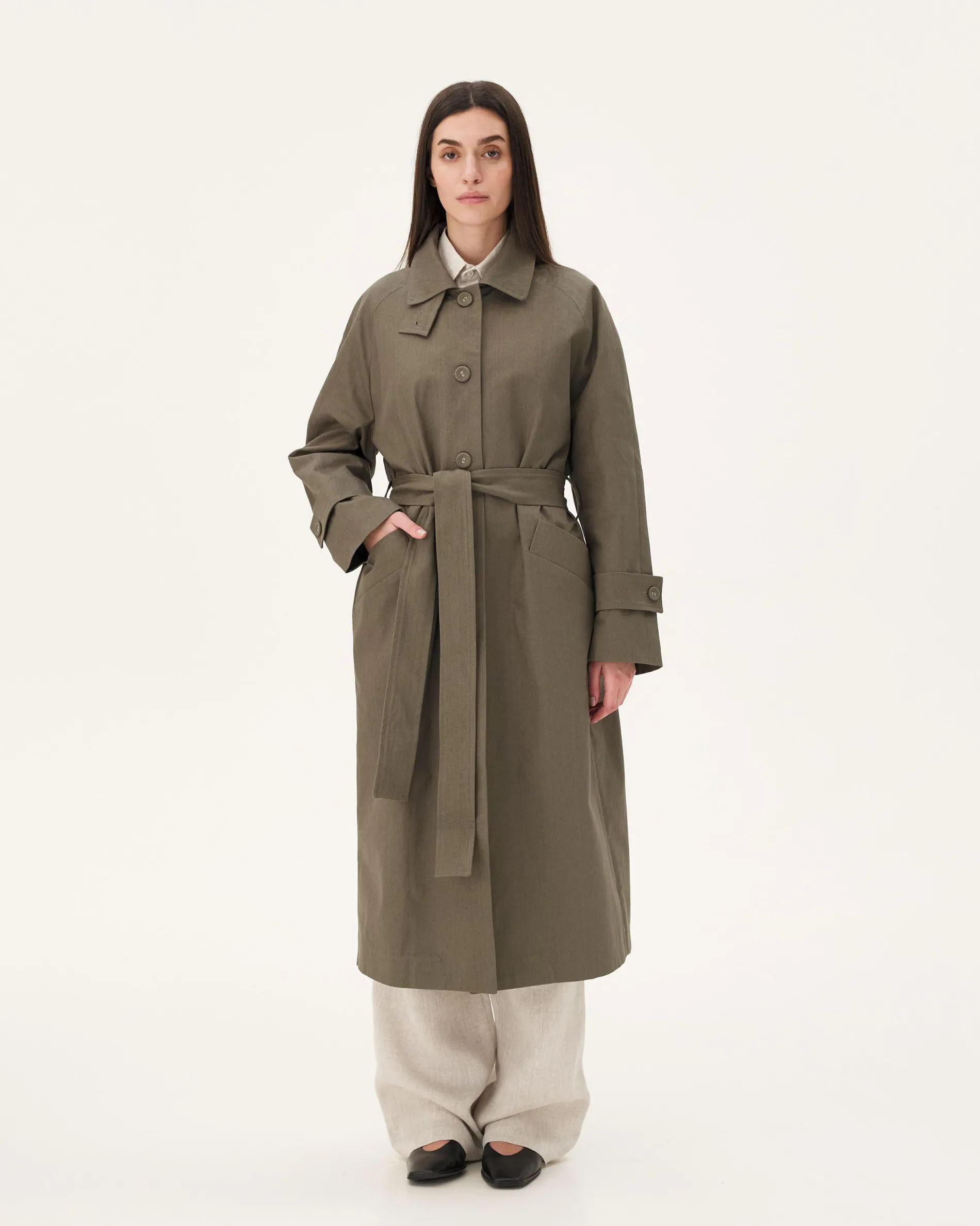 Femme NOYOCO Trench & Manteaux^Yoro green moss